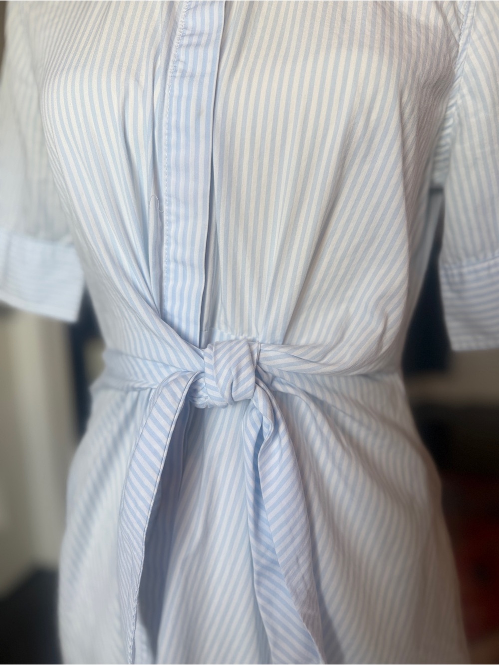 Lauren Ralph Lauren Shirt Dress with Tie Waist Sz 4 - Picture 2 of 10